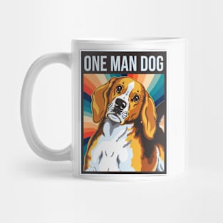 One man dog Retro Mug